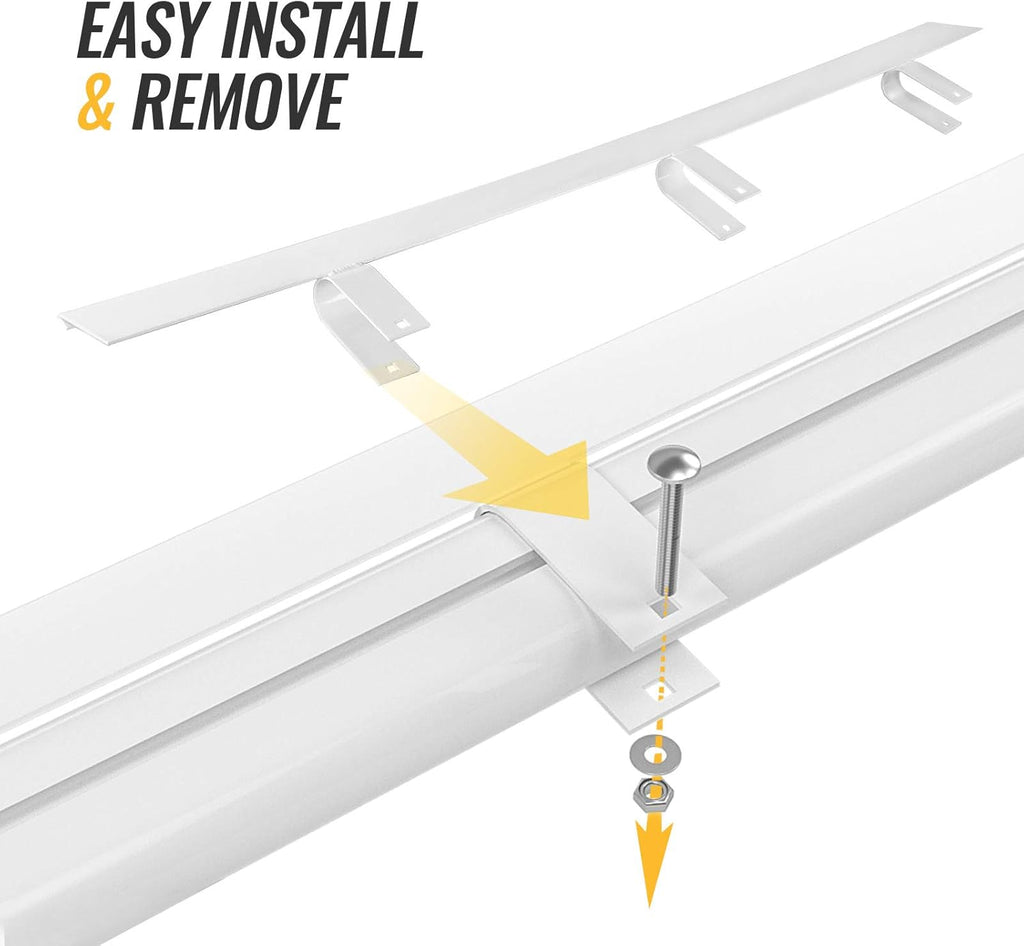 Aluminum Ladder Rack Wind Deflector, White, Pack of 2 O241