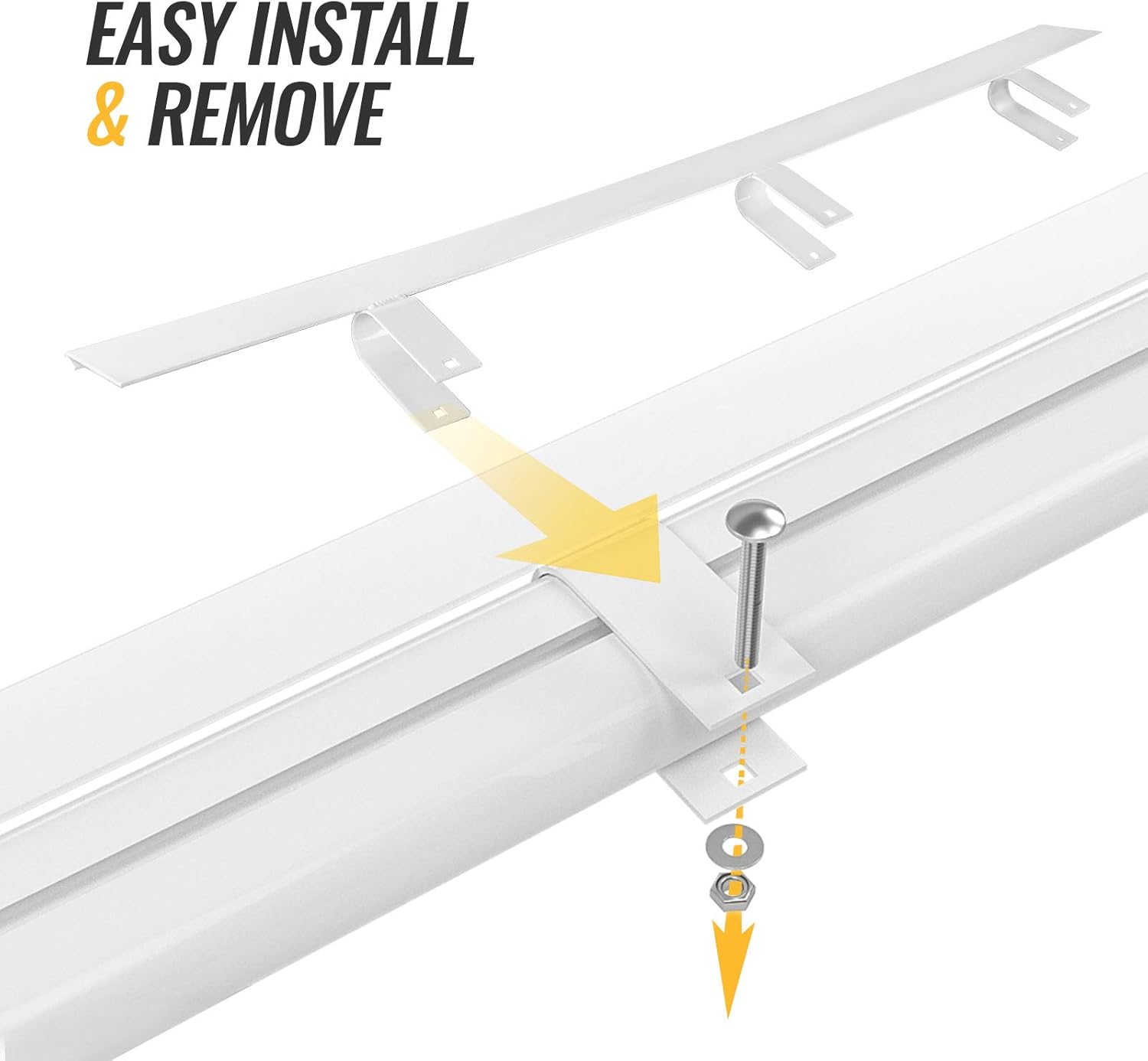 Aluminum Ladder Rack Wind Deflector, White, Pack of 2 O241