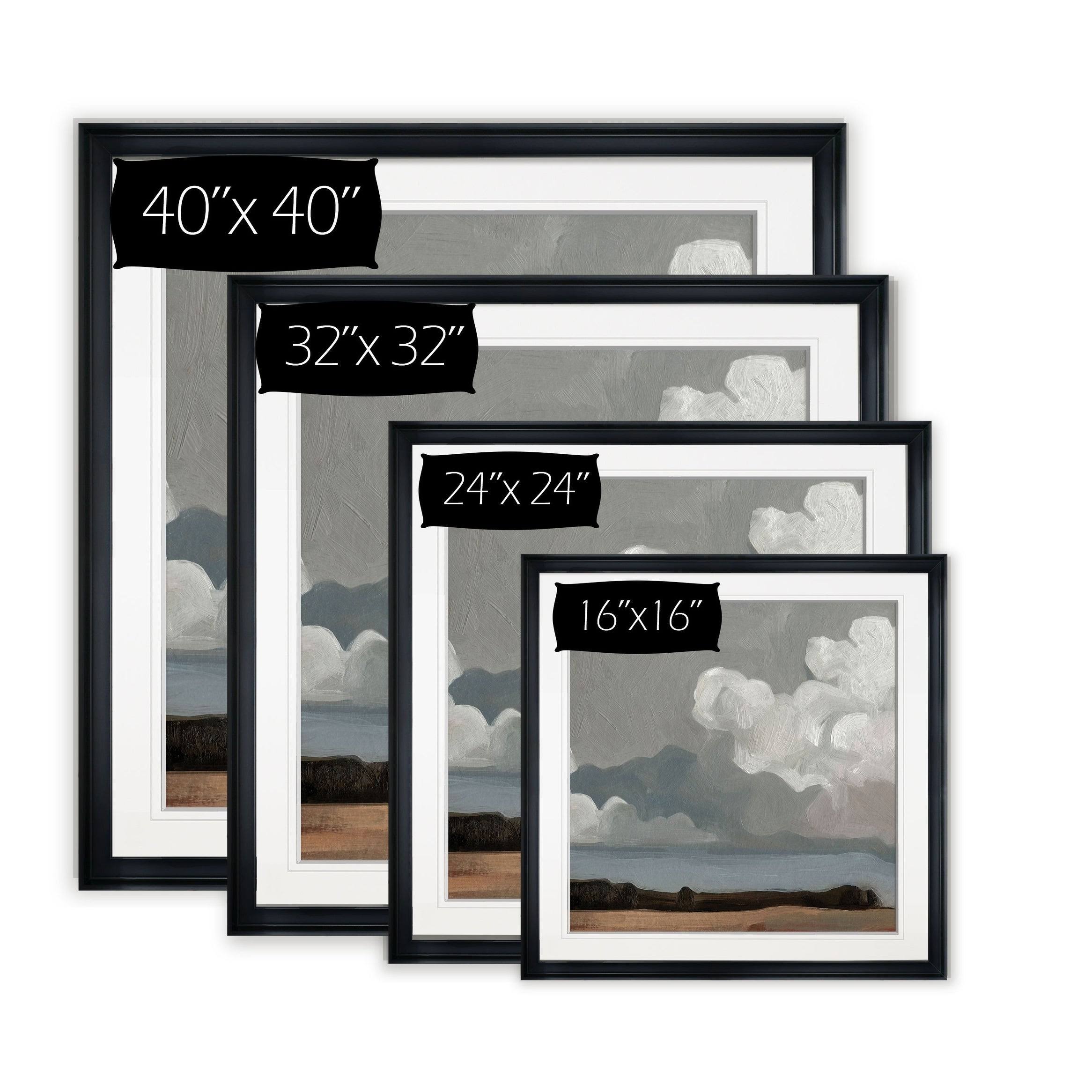 Framed Giclee Print 28x28 S823