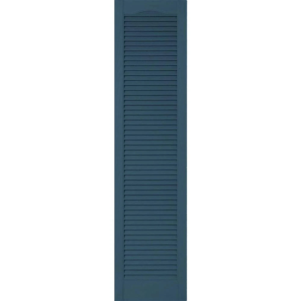 Custom Cathedral Top All Louver Shutters with Shutter-Loks, Per Pair O165
