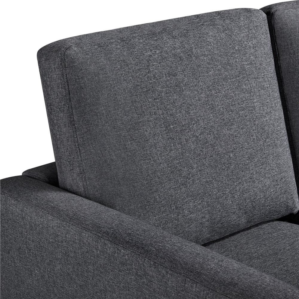 Gray Linen 3-Seater Sofa I281959