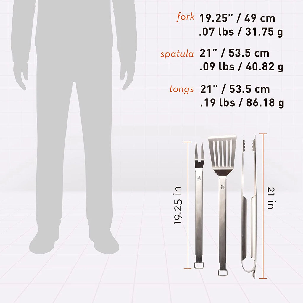 Stainless Steel BBQ Grill Tools 2 Piece Set N3635