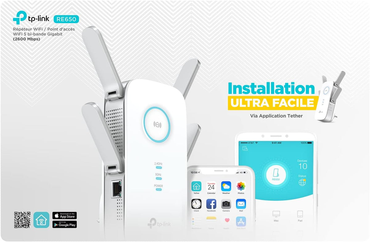 AC2600 Wi-Fi Range Extender J4540