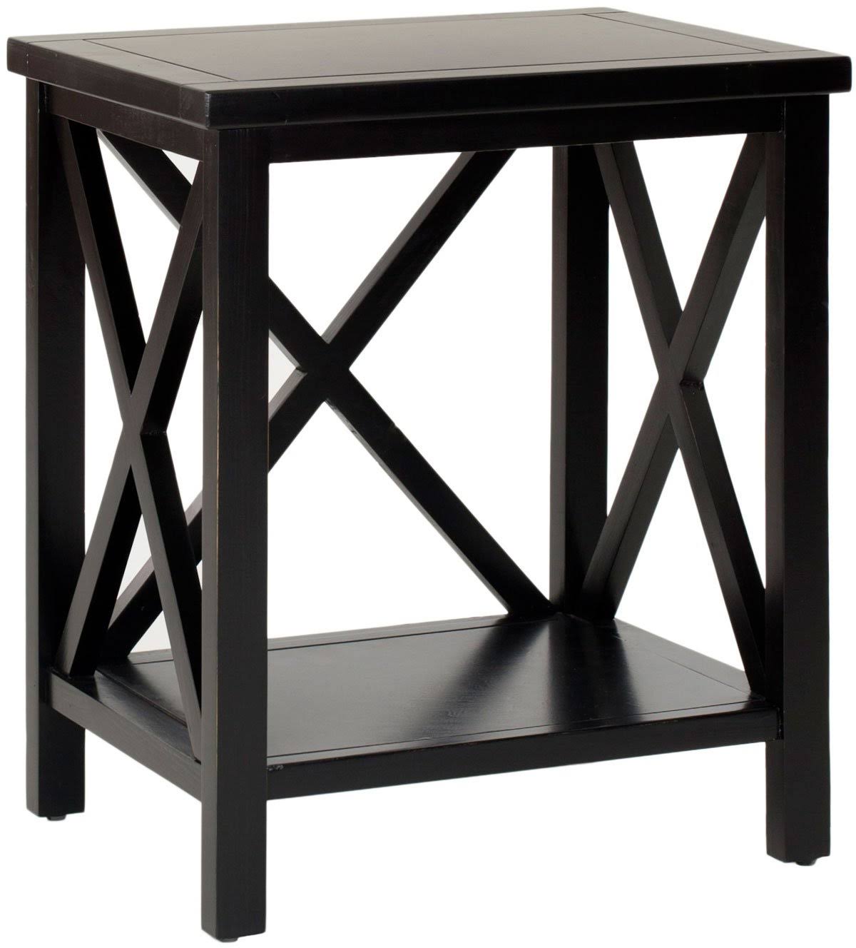 Oak Cross Back End Table K442