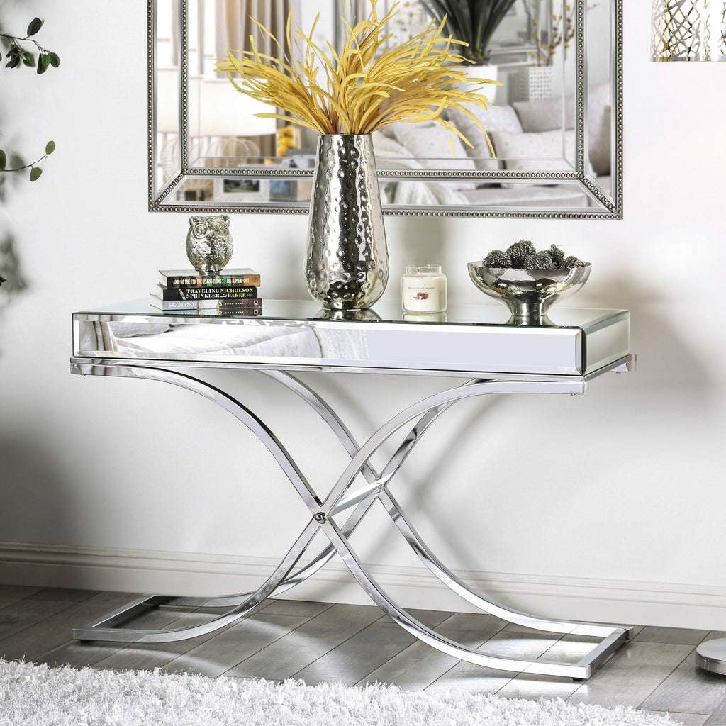 Chrome Metal Sofa Table L151594