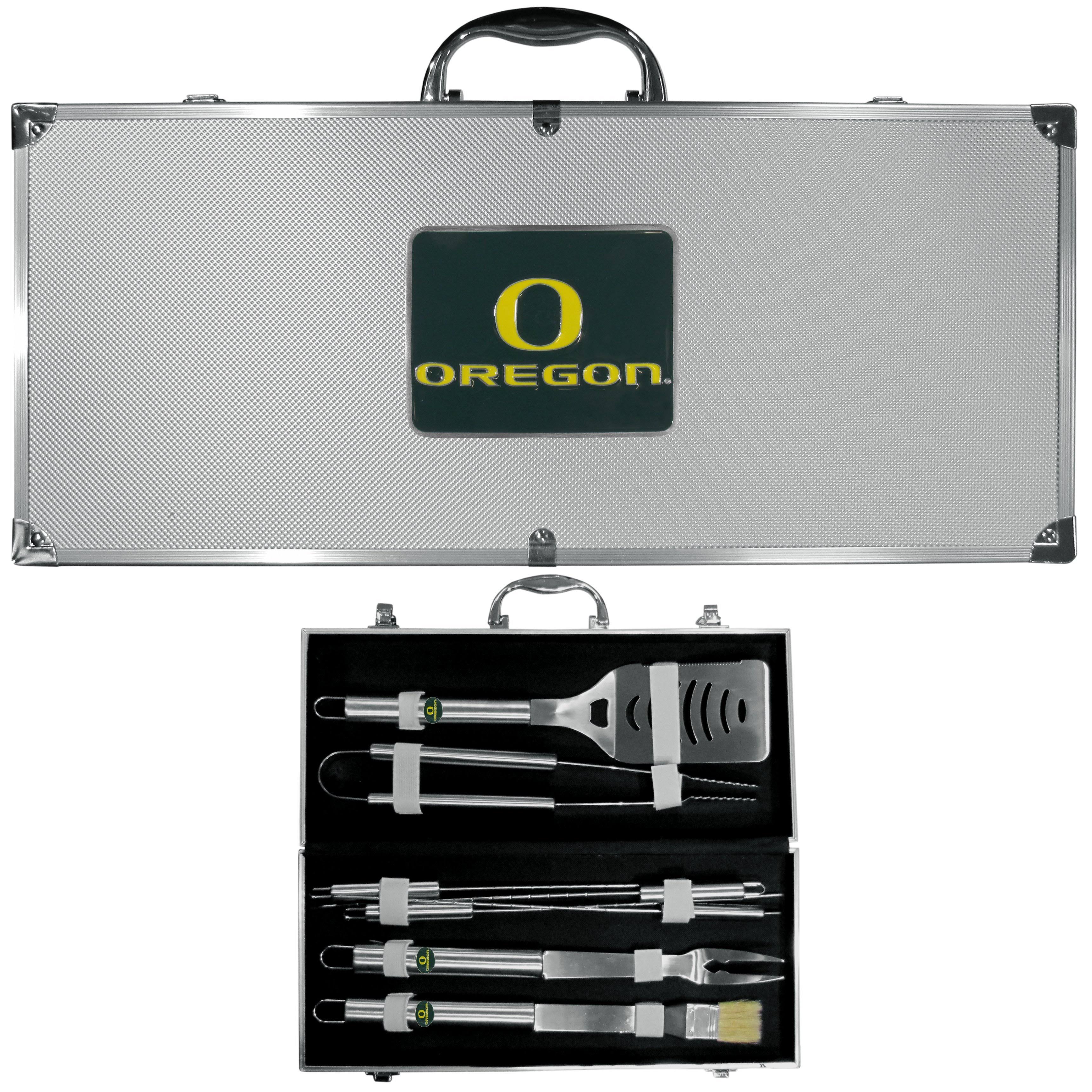 8 PC Stainless Steel BBQ Set with Metal Case G70407
