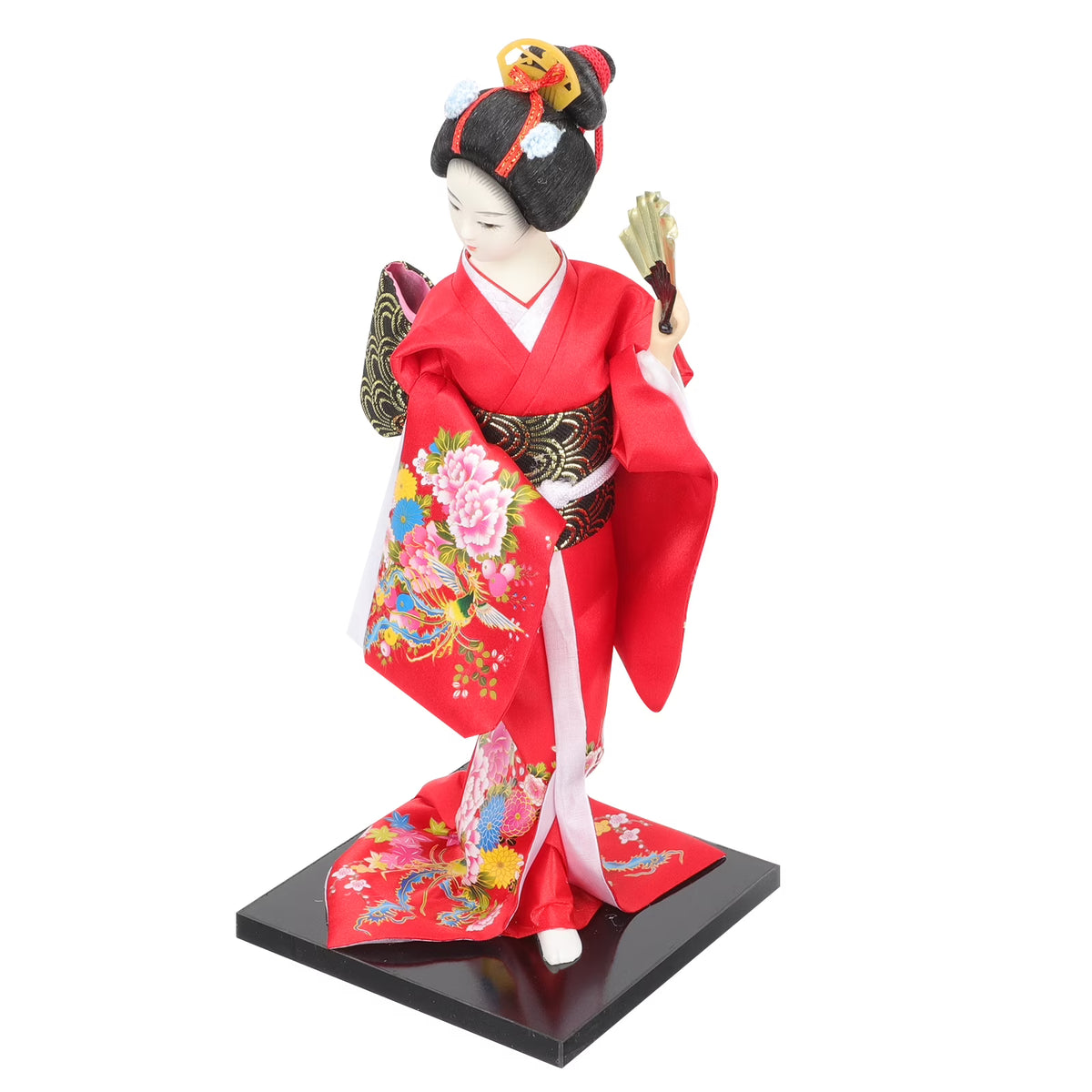 2 Pieces Kimono Doll Ornaments Japandi Decor Japanese Style Desktop Adornment N48793