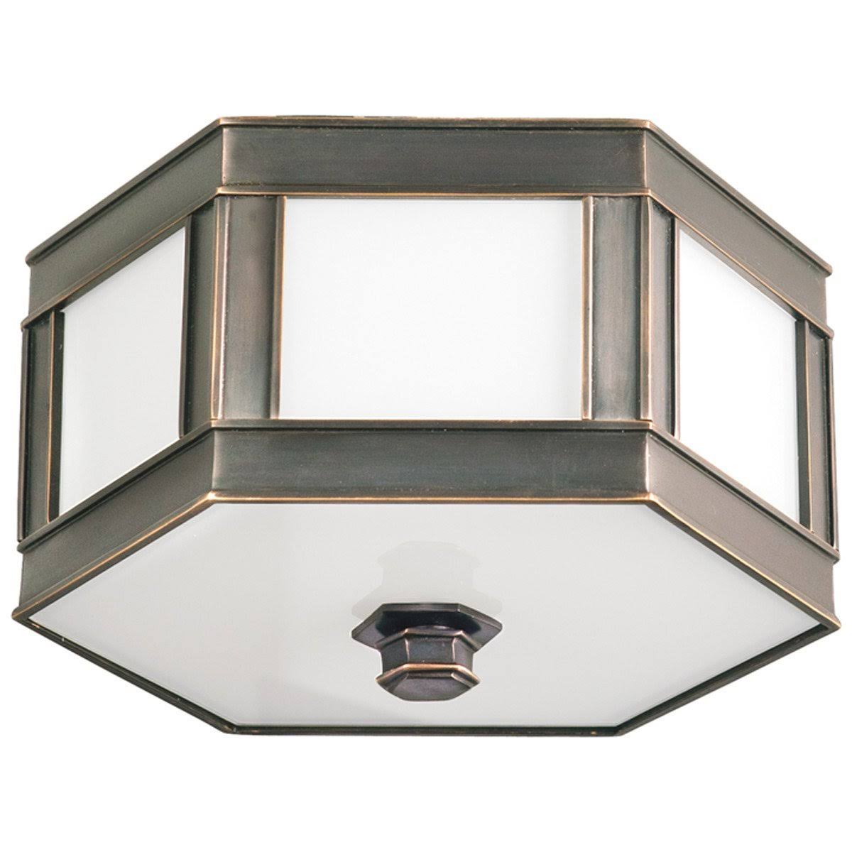Old Bronze 2 Light Flush Mount V877