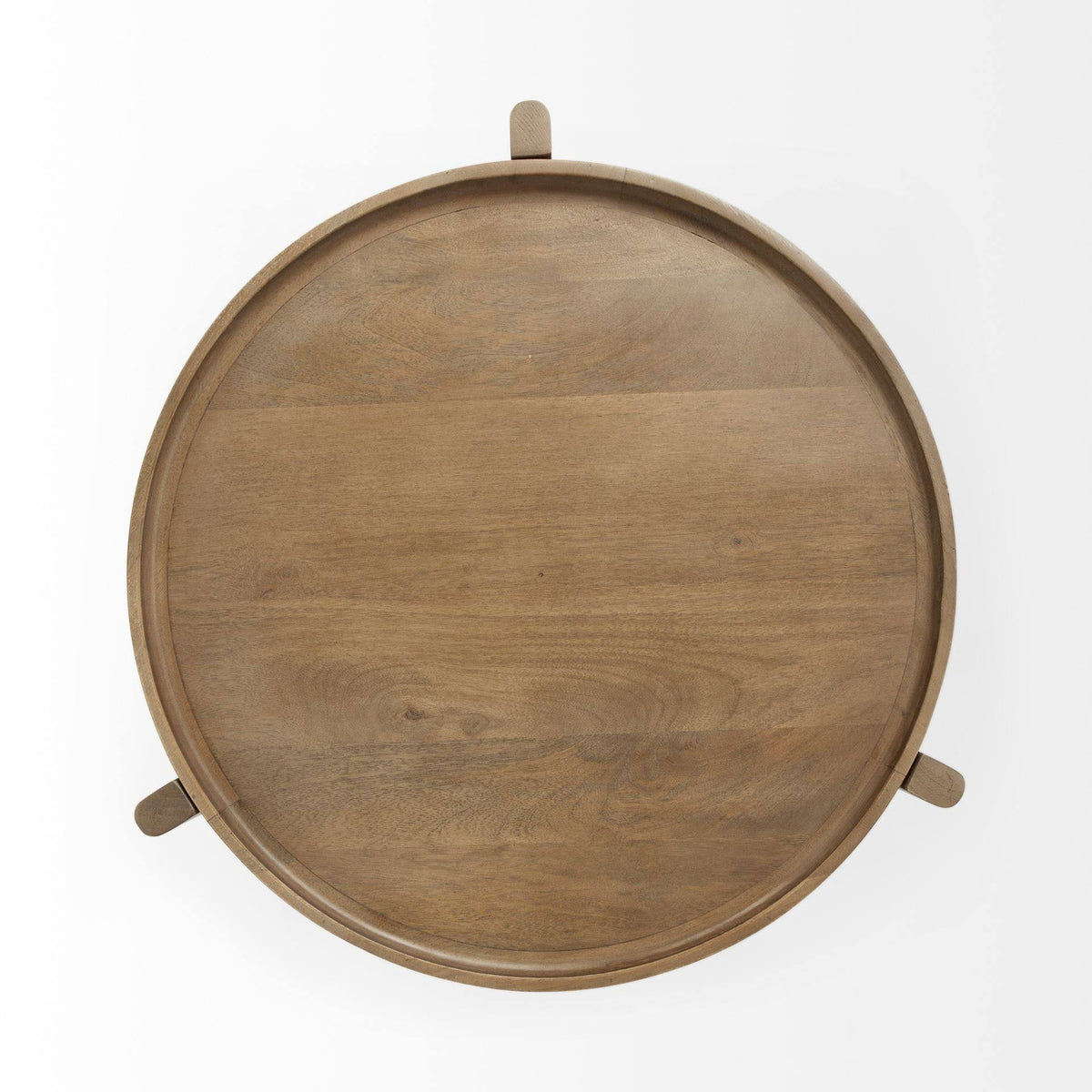 Brown Solid Wood Accent Table O961