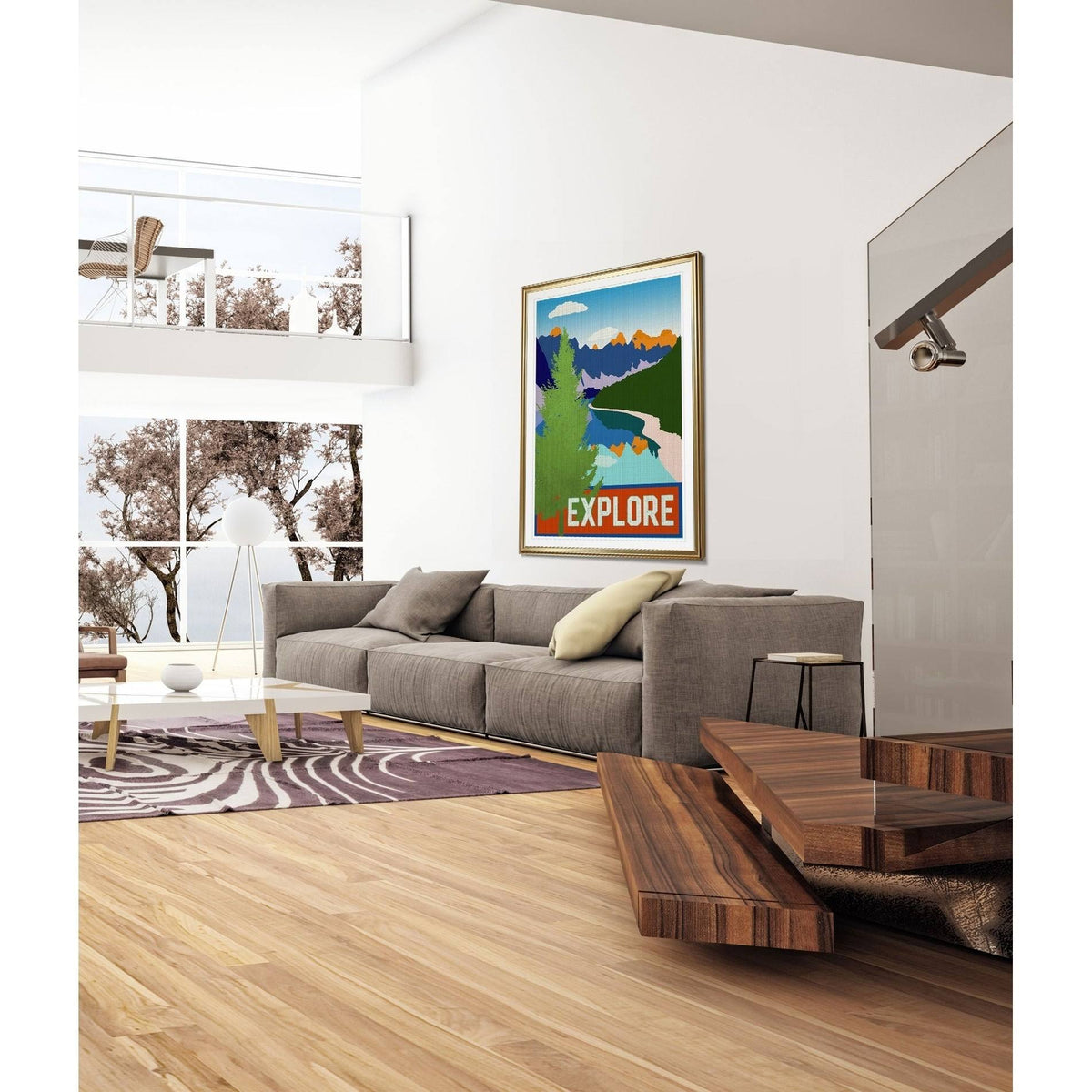 Framed Giclee Print V6463