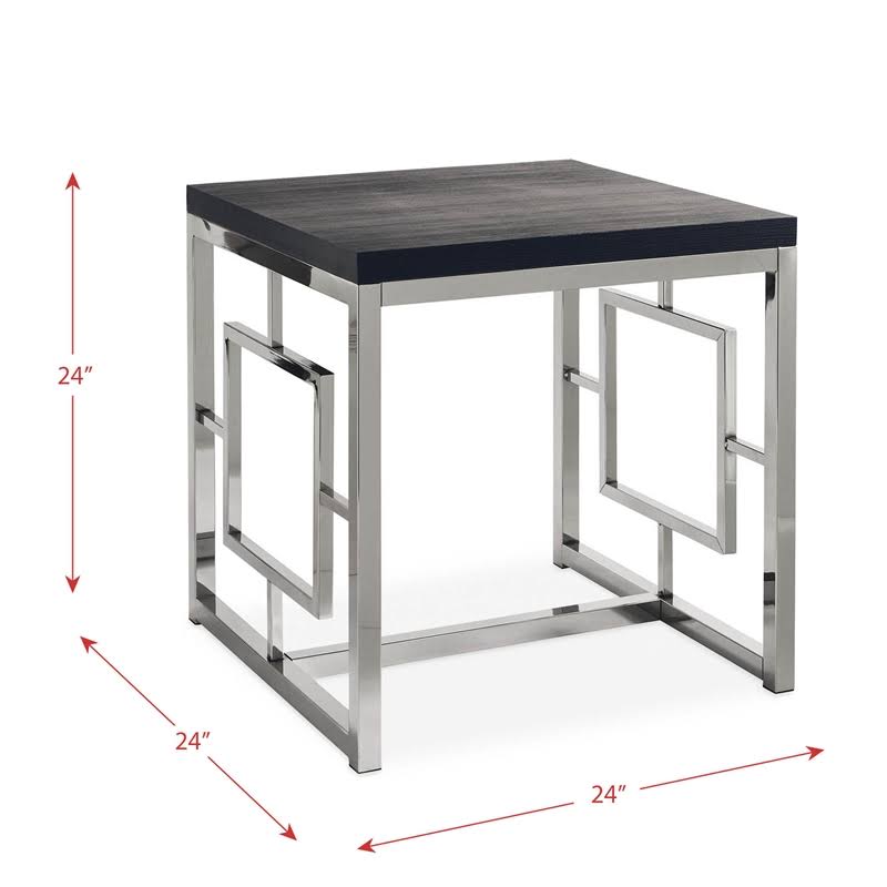 3PC Occasional Table Set in Chrome B9705