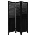 3 Panel Black Room Divider O258