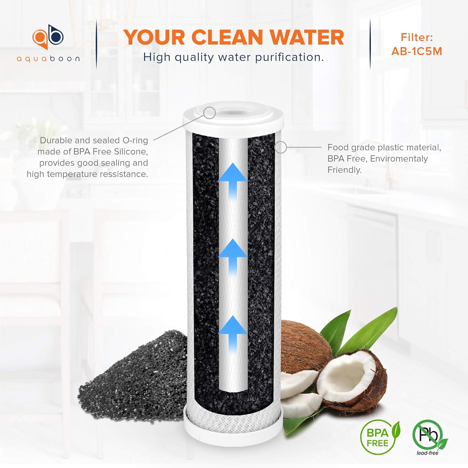 Set of 20 5 Micron 10 inch Water Filter Cartridges Z68662