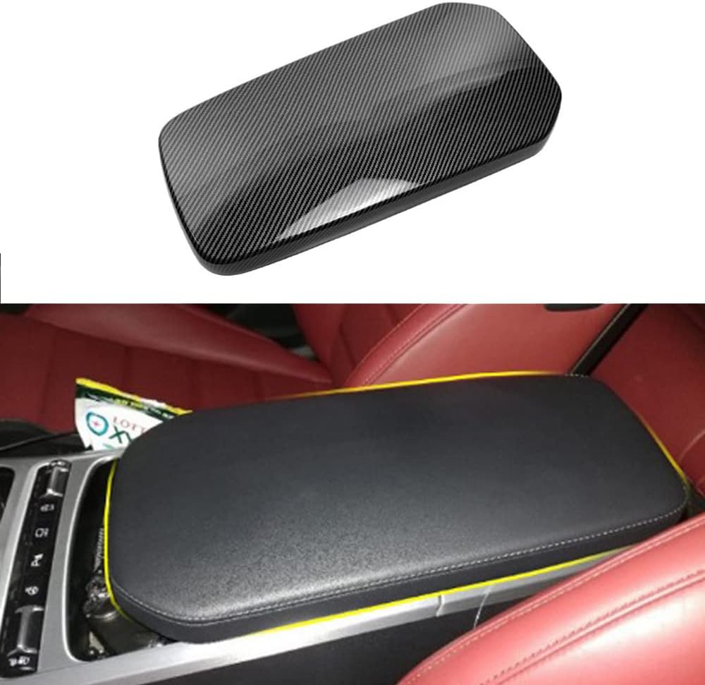 Carbon Fiber Armrest Panel Cover Trim Pack of 2 C7557