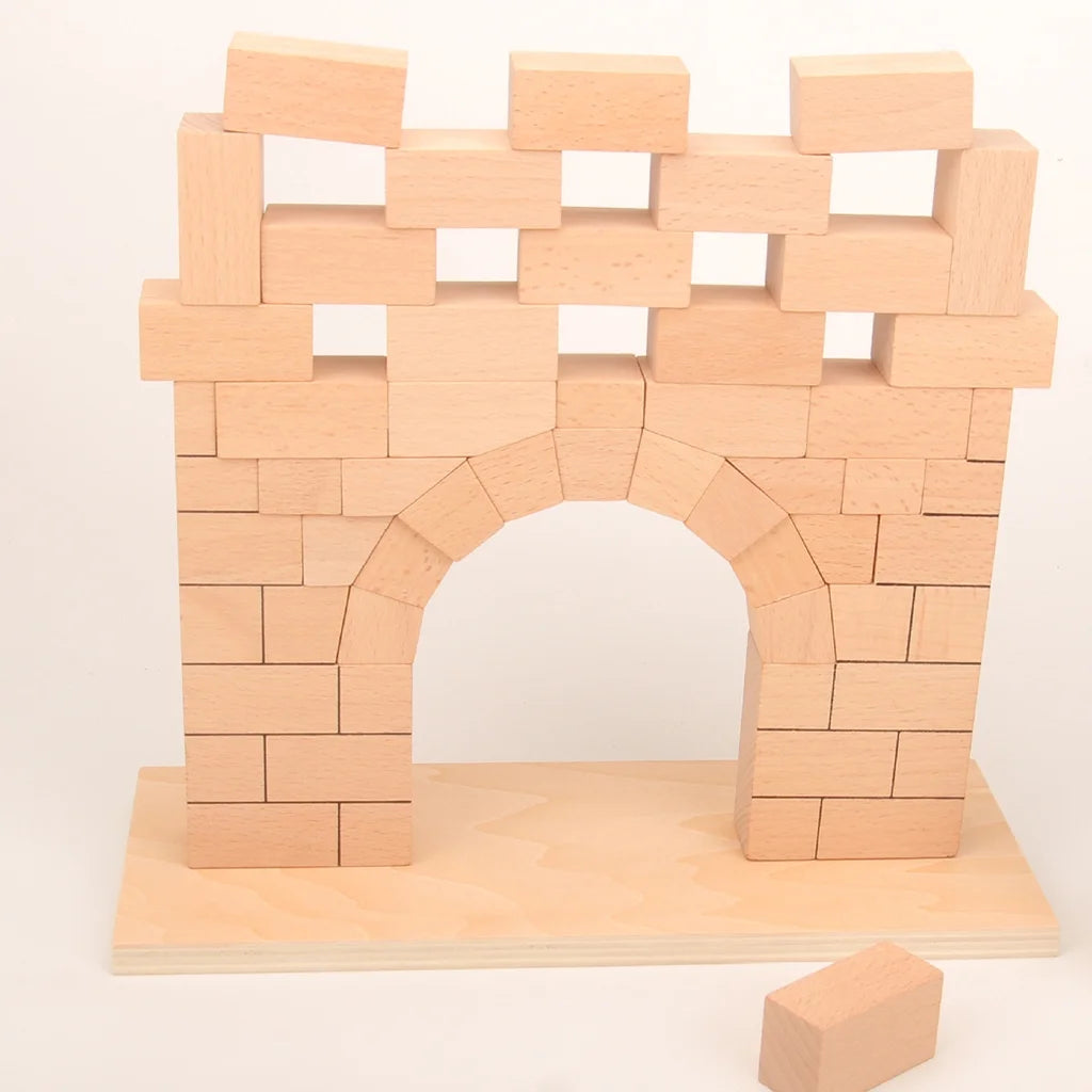 Roman Arch Bridge Stacking Building Block Wooden Stacking Block Game C206776