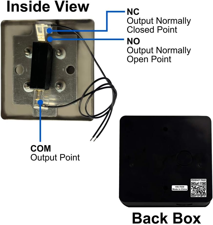 Slim Electric Automatic Door Opener with Built-in Receiver and 2 Wireless Remotes P74242