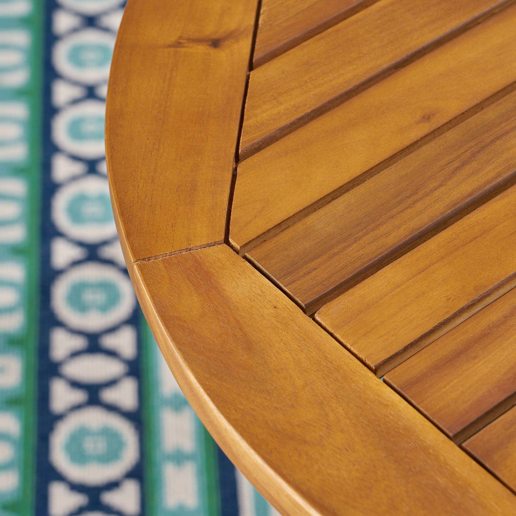 Grey Acacia Wood Bistro Table E14141