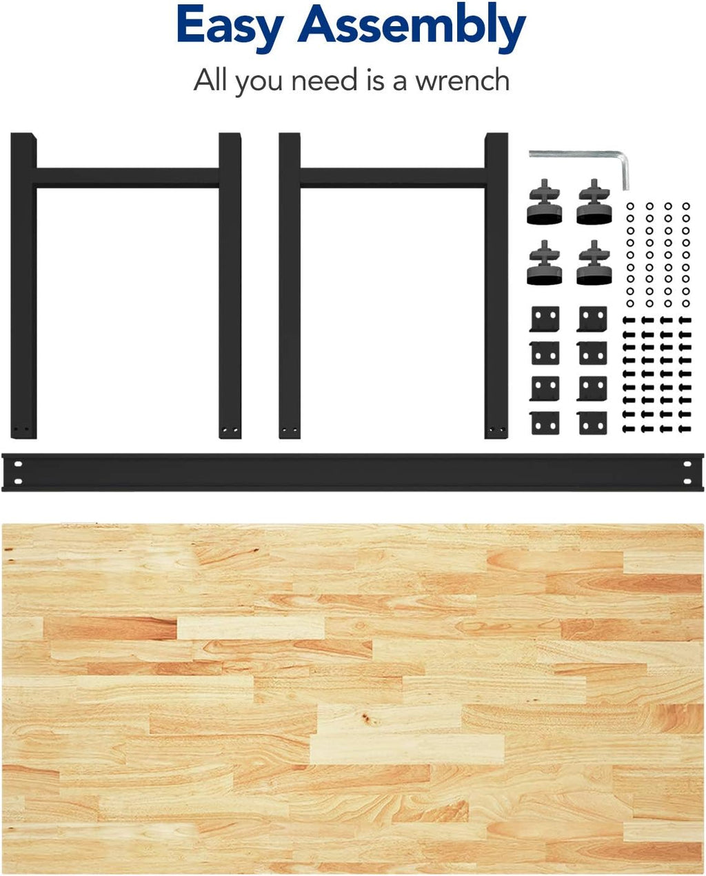 48 x 24 Rubber Wood Work Bench with Drawer L283496