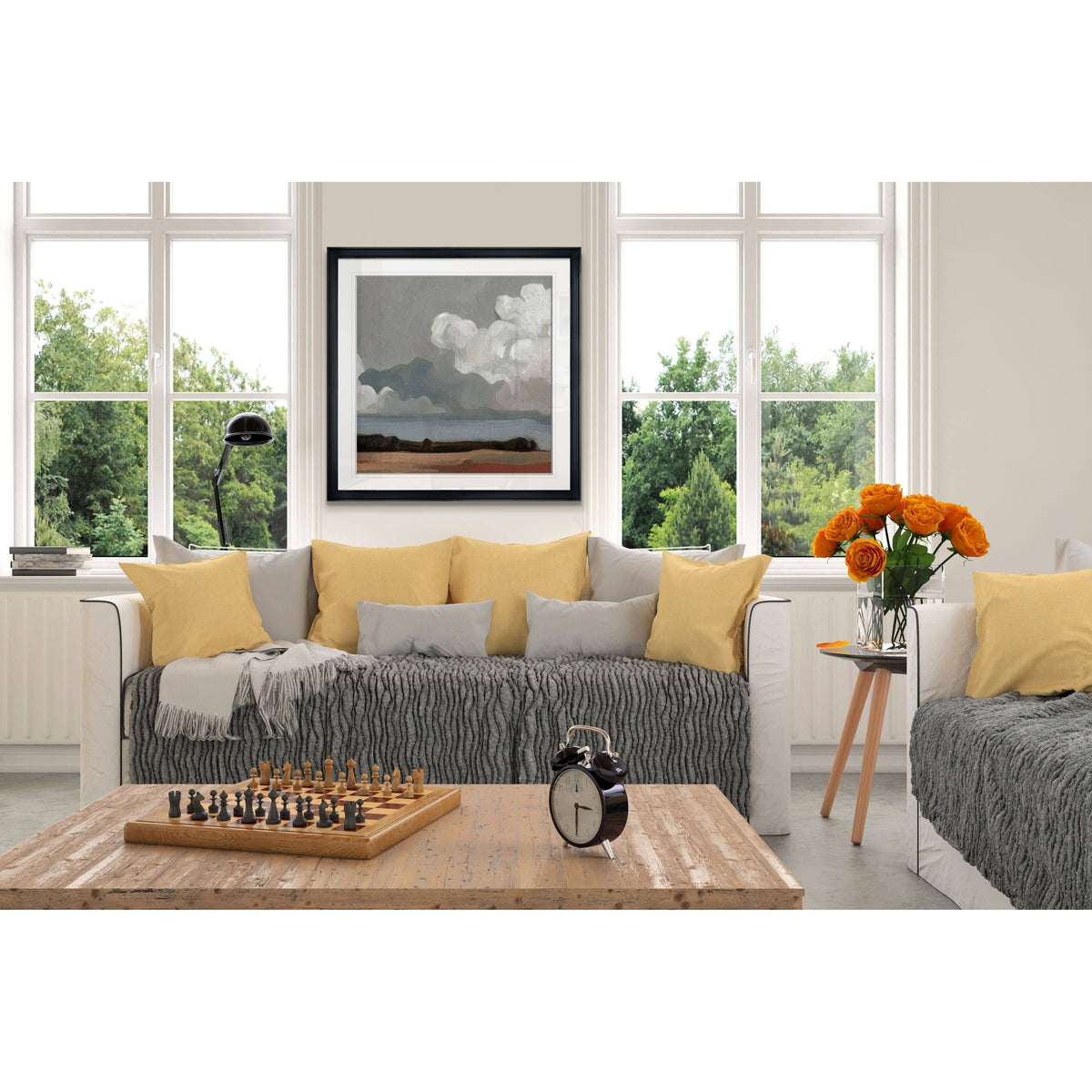 Framed Giclee Print 28x28 S823
