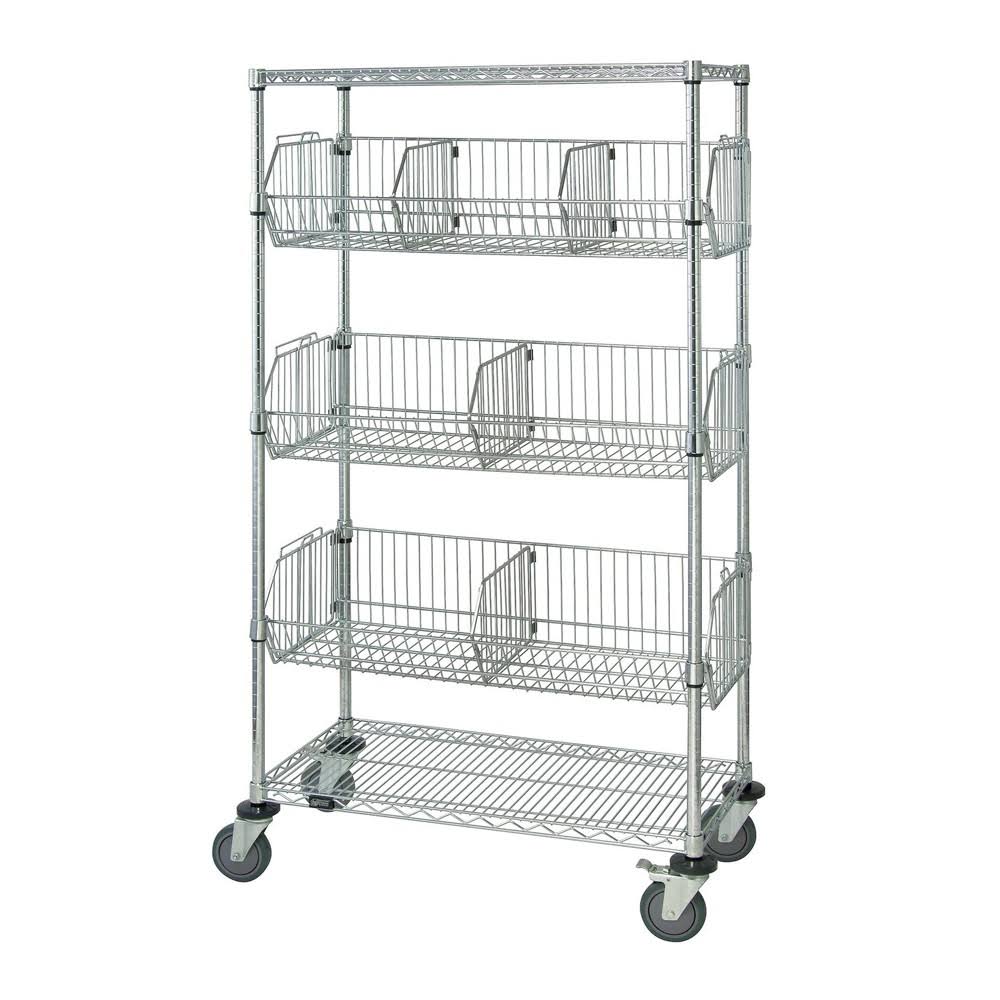 69 x 24 x 48 in. Mobile Basket Unit P3135