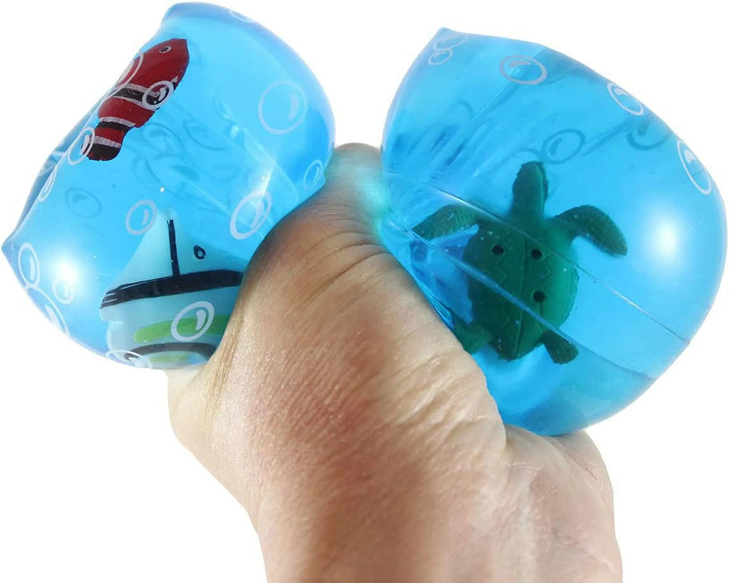 Jumbo Water Trick Snakes Filled with Dinosaurs and Sea Creatures Stress Toy K14142