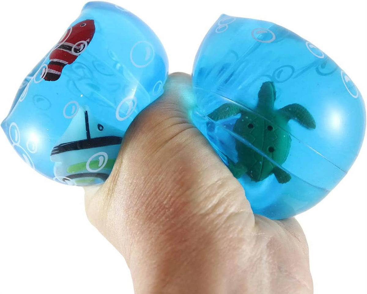Jumbo Water Trick Snakes Filled with Dinosaurs and Sea Creatures Stress Toy K14142