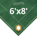 12 oz Green Canvas Tarps 6' x 8' W125826