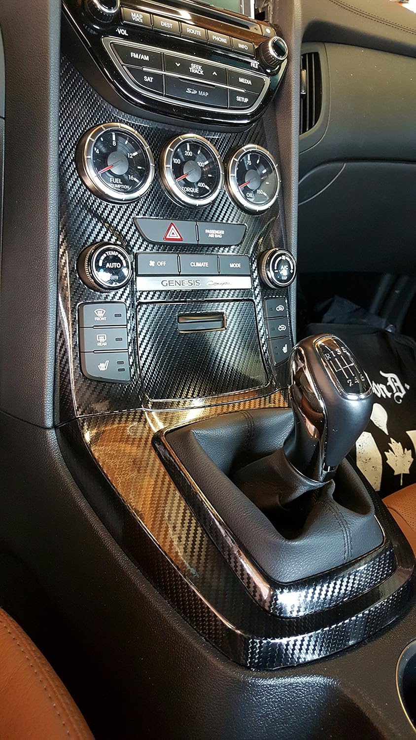 High Gloss Black Carbon Fibre Vinyl Wrap Film (4ft x 5ft) Pack of 2 Q9884