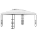 White Powder-Coated Steel Gazebo E38120