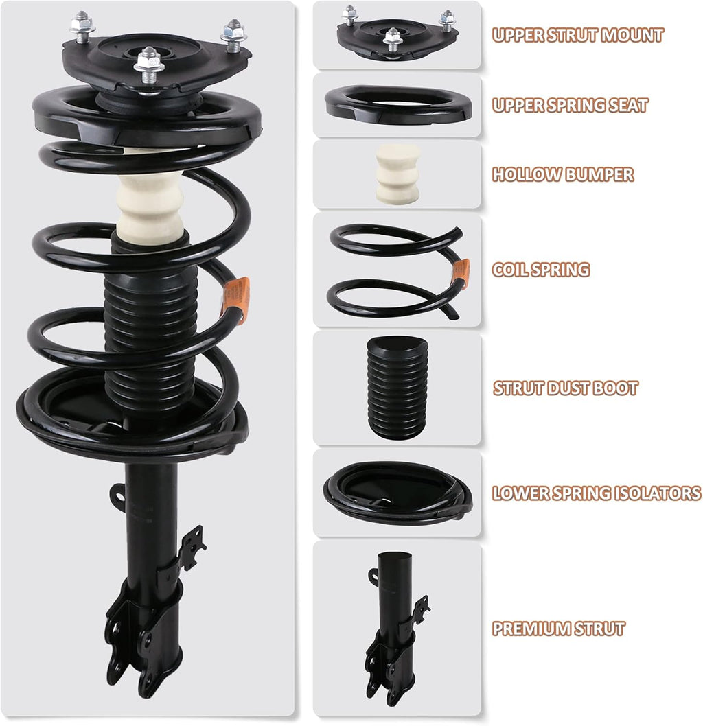 Complete Front and Rear Shock Absorbers for BMW E46 L202584