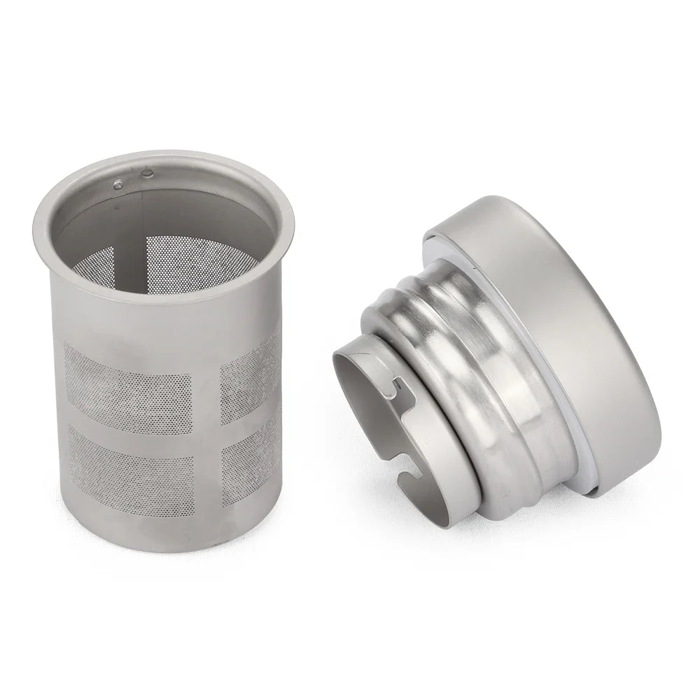 1.5L Titanium Water Bottle with Strainer and Sleeve O921