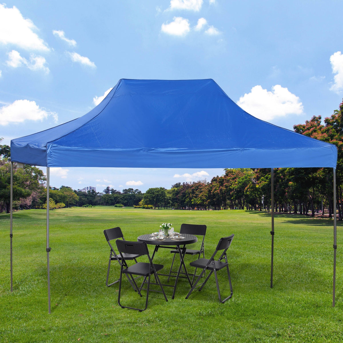 Blue Folding Tent with Bag F929120