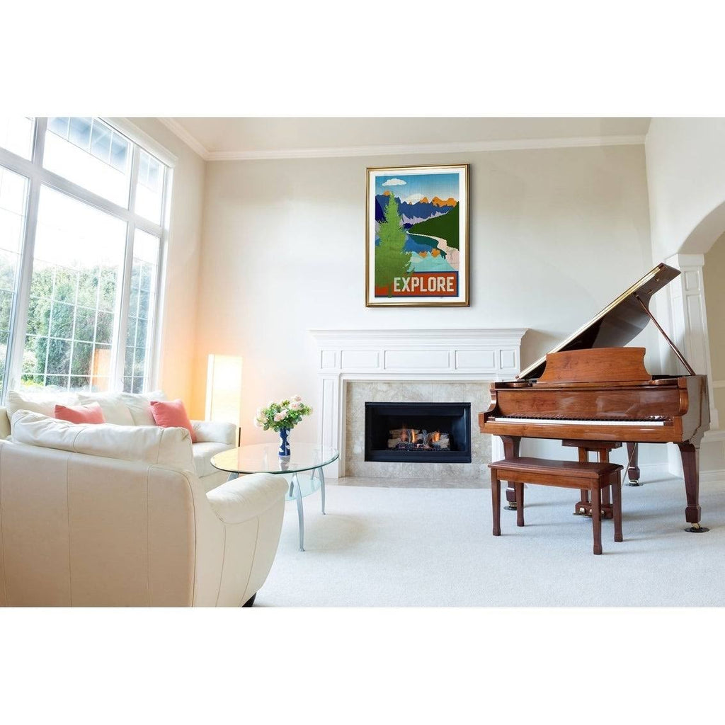 Framed Giclee Print V6463