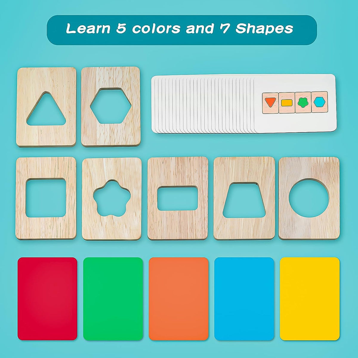 Montessori Color Shape Sorting Educational Toy for Toddlers N79646