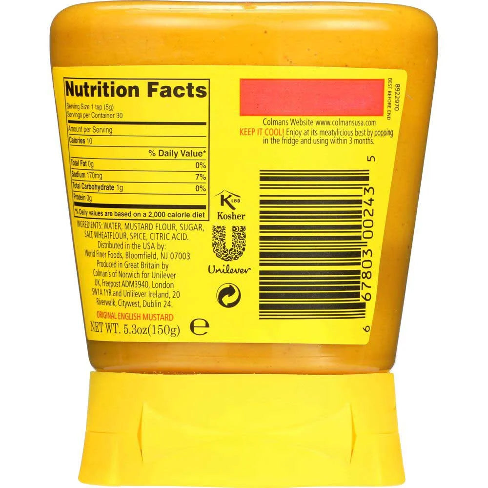 6 per Case Squeezy Mustard G317