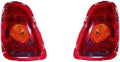 Tail Light Pair with Amber Lens P243