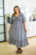 Gingham Midi Dress K796467
