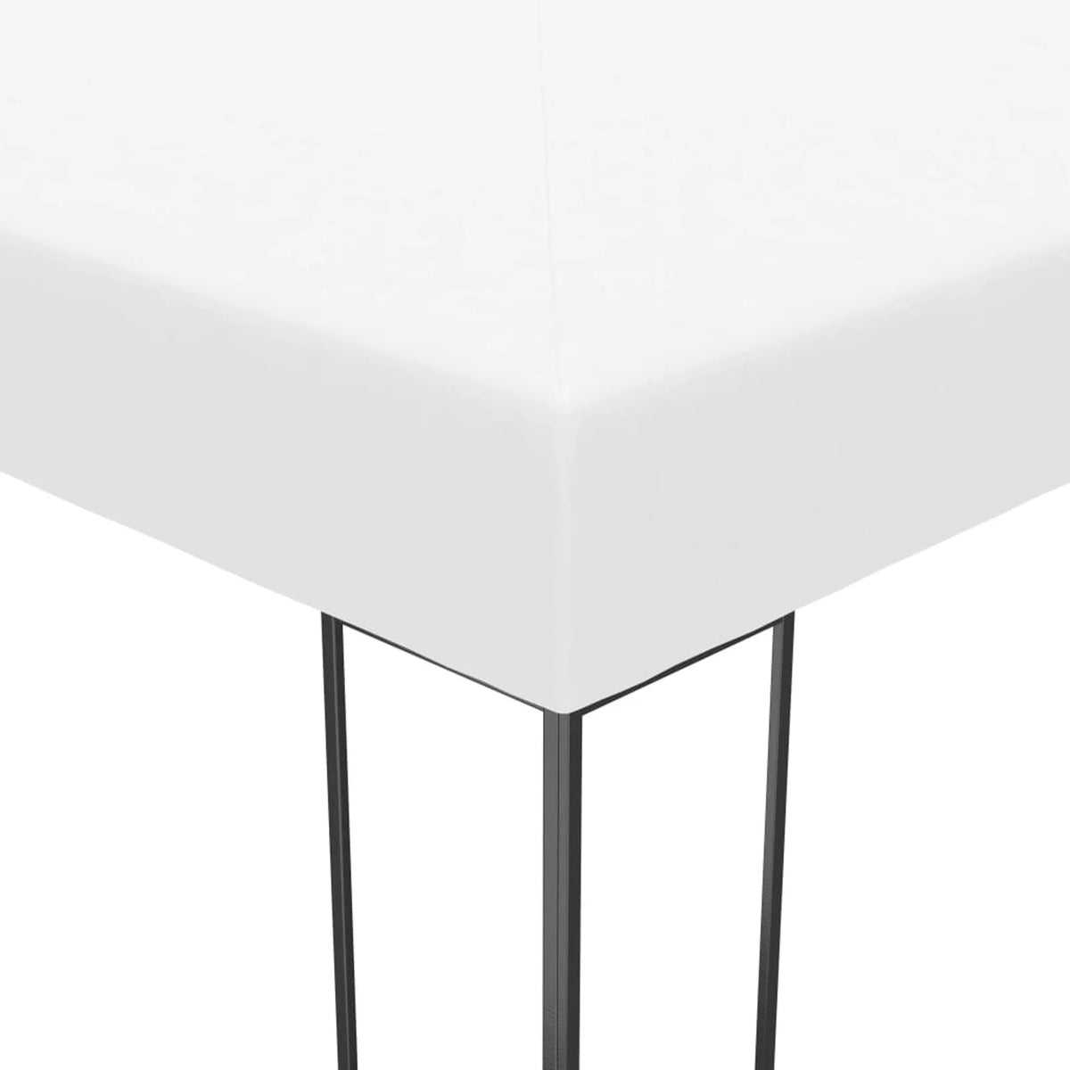 White Powder-Coated Steel Gazebo E38120