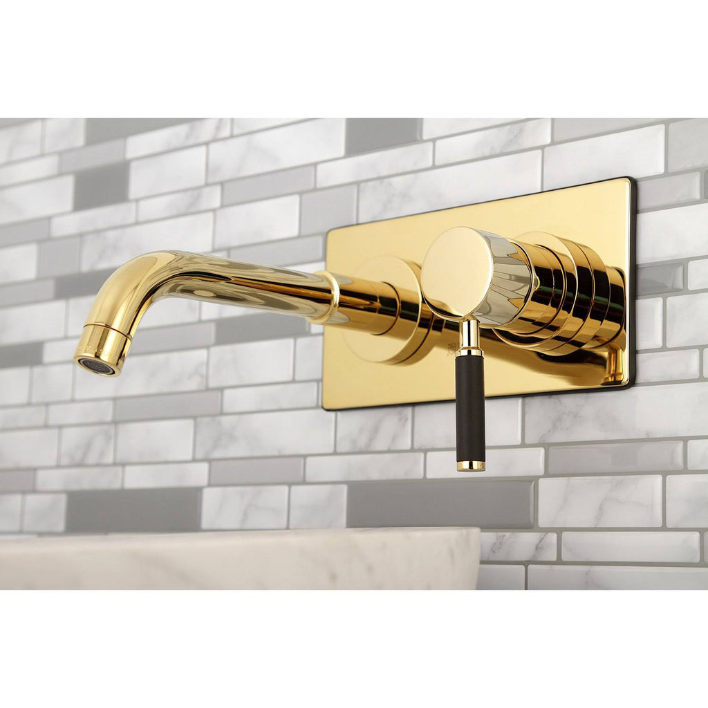 Polished Brass Wall Mount Bathroom Faucet K217