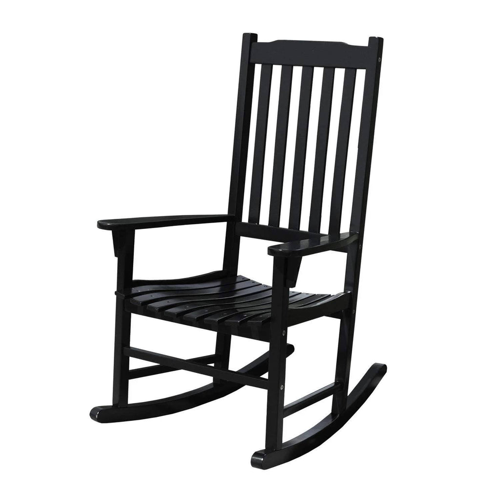Black Acacia Hardwood Outdoor Rocking Chair E415524