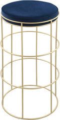 Navy Velvet Counter Stool U49205