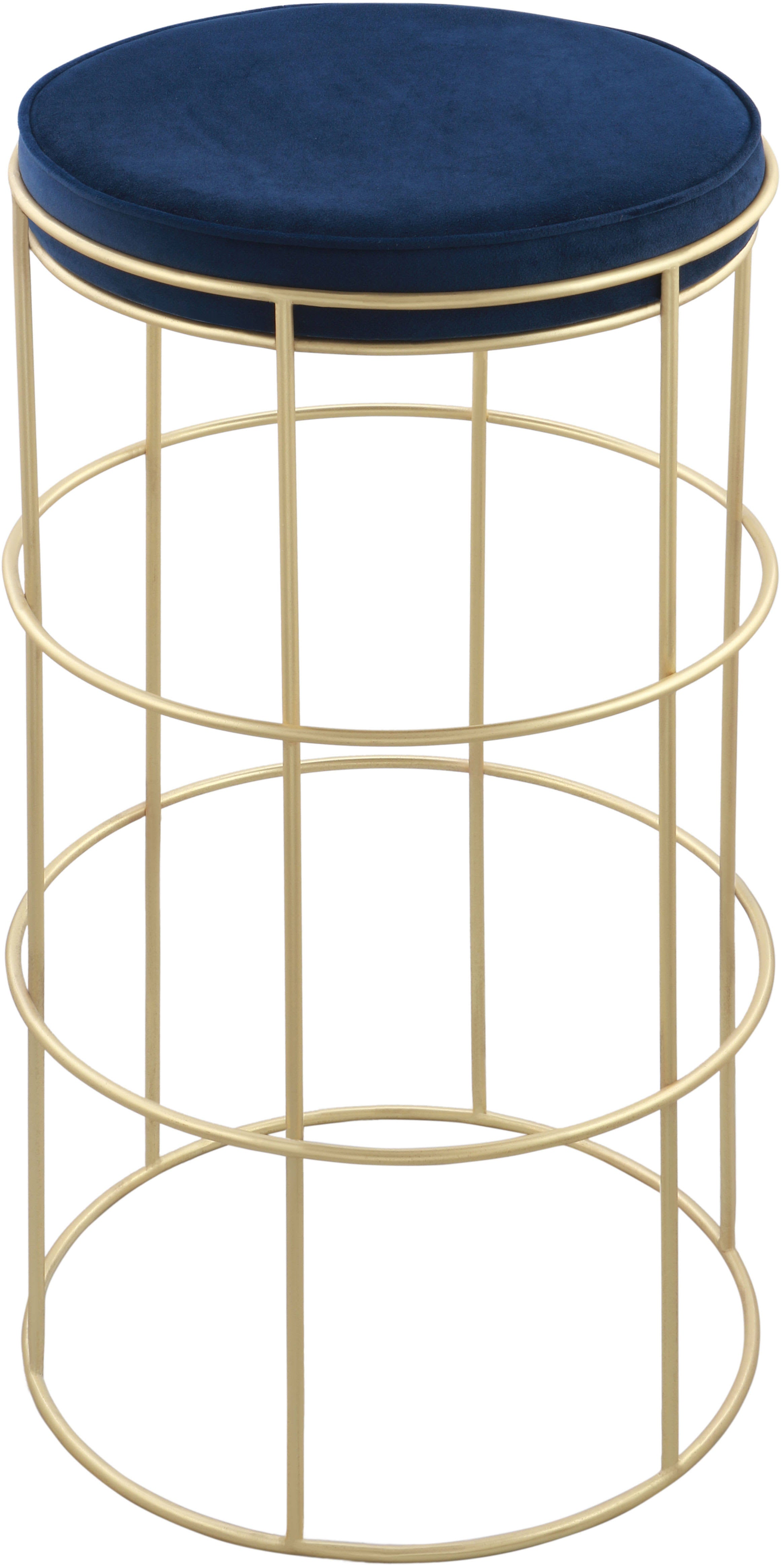 Navy Velvet Counter Stool U49205
