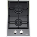 2 Burners Black Gas-on-Glass Cooktop F6536