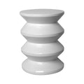 White Accordion Garden Stool L175