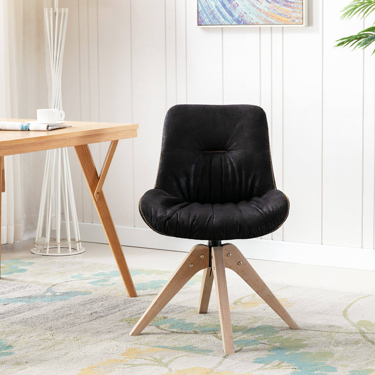 Swivel Side Chair Black E250291