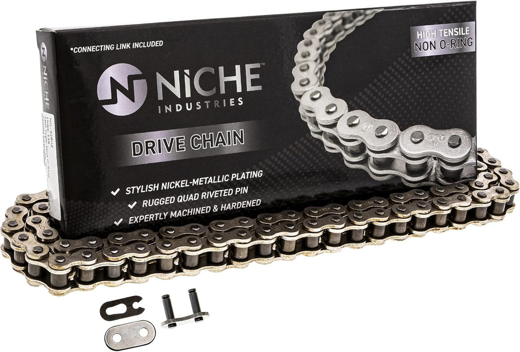Drive Sprocket Chain Combo Front 14 Rear 45 Tooth 428HZ Standard 120 Links Pack of 2 O603