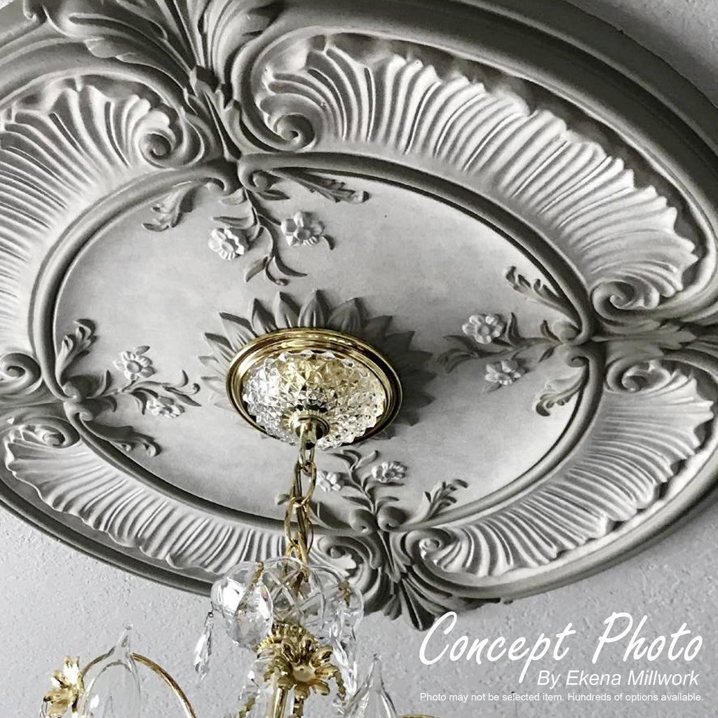Crendon Ceiling Medallion, Hand-Painted Iridescent B235