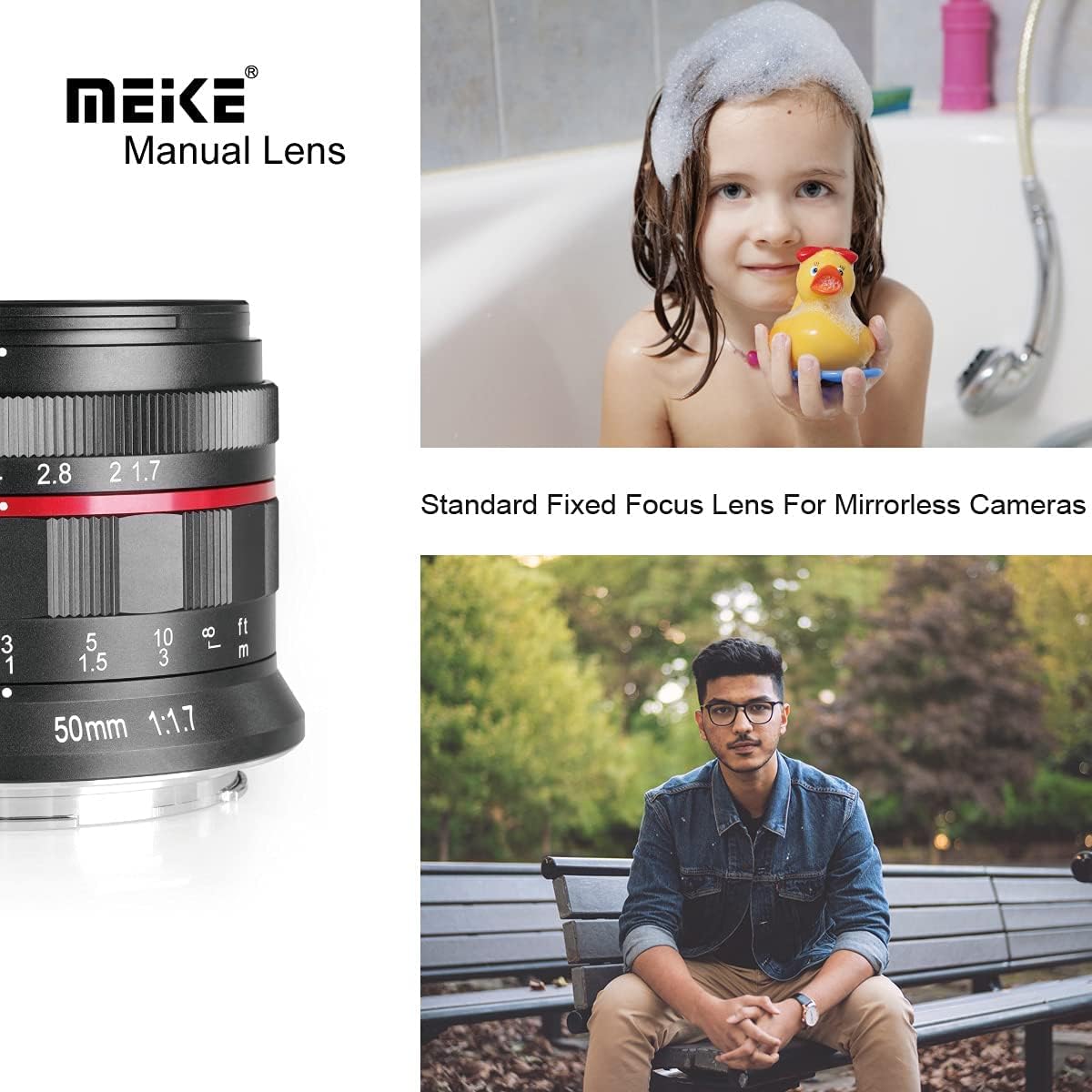 50mm F1.7 Full Frame Manual Focus Prime Lens Y22218