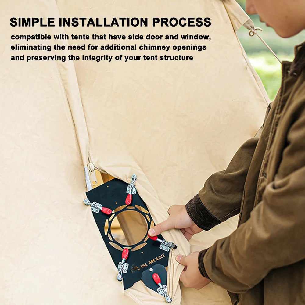 Clip-on Stove Jack Tent Protector for Chimneys up to 90mm Diameter S342