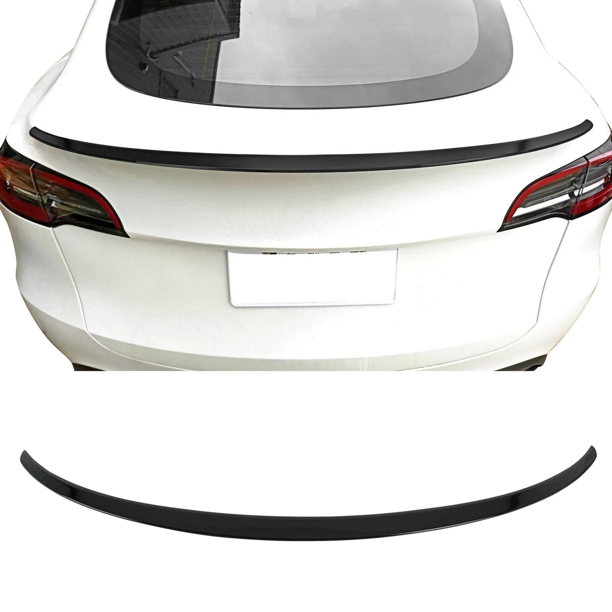 Eclipse Black ABS Plastic Trunk Spoiler for Tesla Model Y D30222